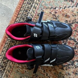 Peloton Black and Red Men's Cycling Sneakers